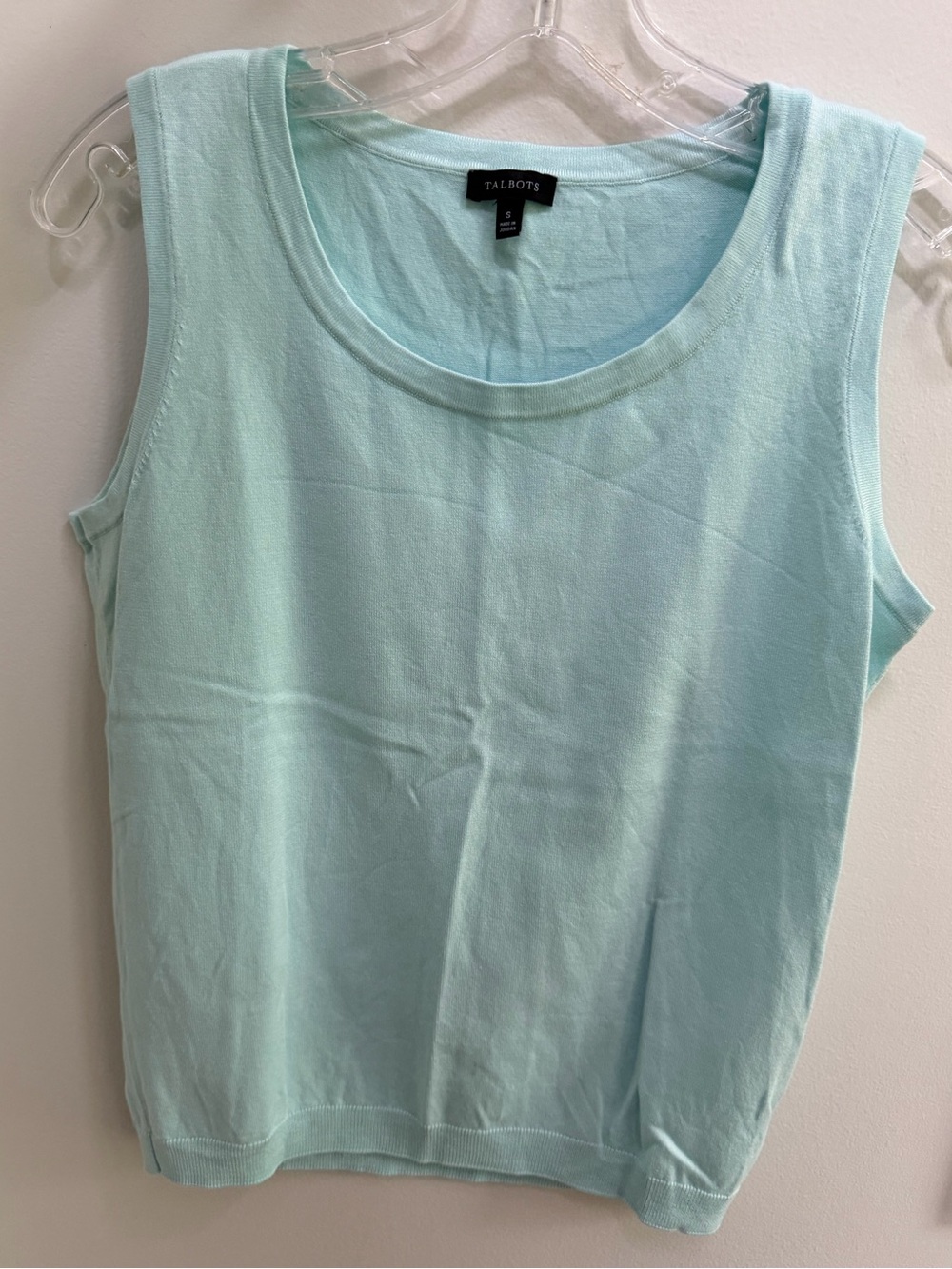 Talbots Auqa Scoop Neck Tank Top